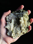 Turmalina Verde com Quartzo Branco